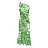 Temperamento de moda de talla grande para mujer en primavera y verano 2023 Vestidos inclinados en ofertaN - details 7