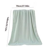 Toalla de baño portátil con absorción de agua para adultos, toalla de baño suave gruesa, forro polar Coral, manta de 140x70cm para el hogar - details 0