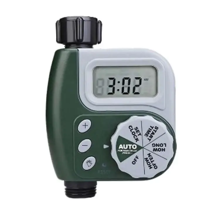 Controlador de riego automático, pantalla digital, temporizador de manguera electrónico programable, temporizador de boquilla multifuncional duradero - 1