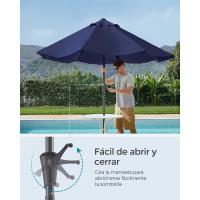Sombrilla de Jardín 300 cm, UPF 50+, Parasol, 30 ° de Inclinación en dos Direcciones, con , para Patio, Terraza, , Piscina, sin Base, Beige GPU30BE - details 23