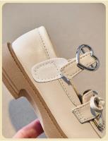 Zapatos de cuero para niña, mocasines informales de estilo británico para estudiantes, zapatos de princesa con encaje hueco, 2024 - details 5
