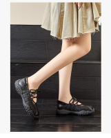 Nuevos zapatos Mary Jane de malla transpirable blanca, zapatos casuales de alta gama para mujer, zapatos de moda. - details 15