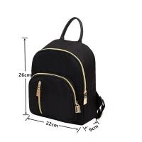 Bolso de hombro multifunción para niña, Mini mochila Oxford, color negro, para viaje - details 5