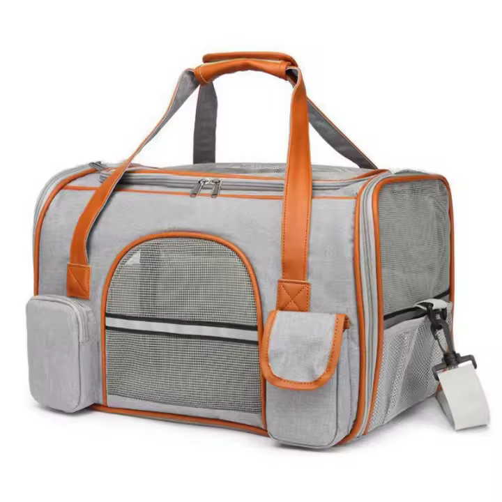Bolso cruzado para perros y gatos, bandolera multiusos, color liso - 1