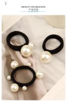 Diadema de perlas de goma para mujer, accesorios de diadema elásticos para mujer, temperamento simple, diario, combina con todo - details 1