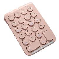 Teclado numérico inalámbrico Bluetooth redondo recargable de 22 teclas, rosa - details 0