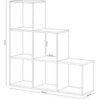 Muebles de Sala de Estilo Canadiense Despacho Molo Lua en Blanco 110 cm (Altura) x 108 cm (Ancho) x 28 cm (Fondo) - details 2