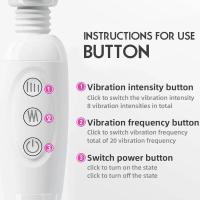 Vibrador Mágico Wand Estimulador de Clítoris para Mujeres Cargable por USB Masajeador de G Spot - details 10