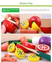 Juego realista de cortar frutas, juguetes divertidos y educativos, juegos de imitación para niños de 2 a 5 años, simulación de corte de verduras ¡divertido! - details 3