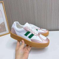 Zapatos para caminar tenis de suela gruesa cómodos de cuero sintético informales con cordones - details 15