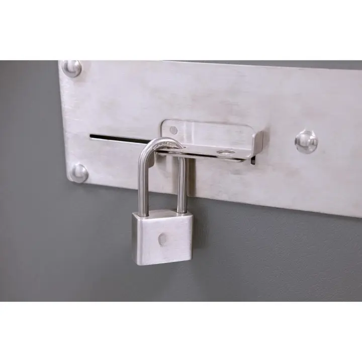 Candado resistente al agua para exteriores con 12 llaves, acero inoxidable, protección de alta seguridad, ideal para puerta o cobertizo - 1