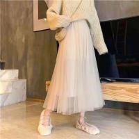 Falda de Tul Vintage Cintura Alta, Pleada, Elegante para Verano, Estilo Coreano para Oficinistas - details 5