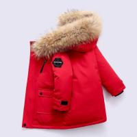 Abrigos de algodón para niños, ropa de abrigo gruesa con cuello de piel grande para invierno, chaquetas cálidas con capucha para niños, Parkas informales de moda para adolescentes - details 8