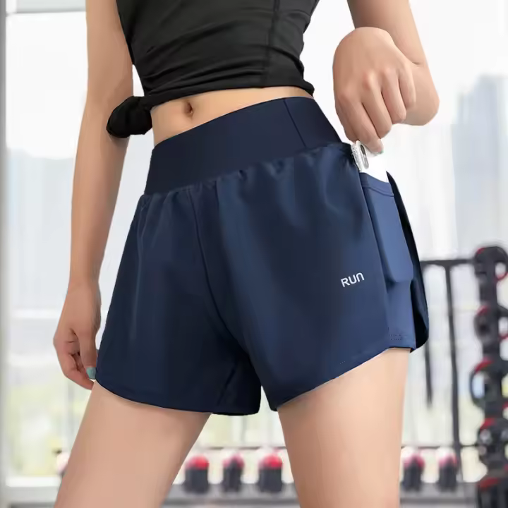 Pantalones Cortos Transpirables para Mujer Deportes de Ocio, Antiexposición, Adelgazantes, Yoga Desnudo en Gimnasio - 1