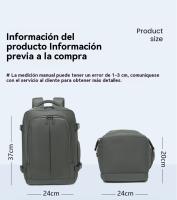Mochila Viaje Cabina Avion para Ryanair,Equipaje de Mano Bolso Mochilas Hombre para Portatil - details 5