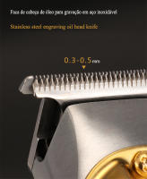 Kemei-cortadora de pelo eléctrica totalmente de metal para hombre, máquina de corte de barba profesional, recargable, para barbero - details 2