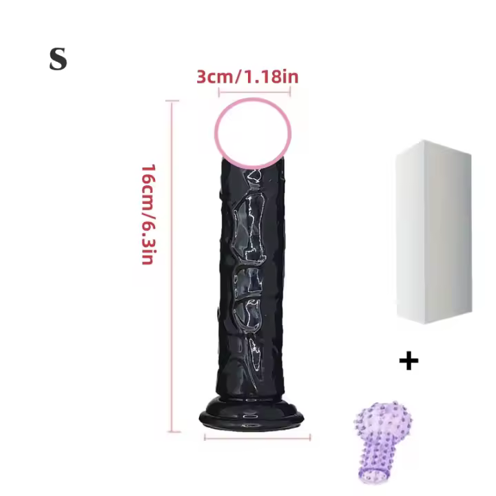 Consolador realista para hombre y mujer, Juguetes sexuales de silicona, masturbador de Pene negro, erótico, punto G, clítoris, juguete sexual anal - 1