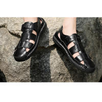 Sandalias de verano para hombre hechas a mano con goma antideslizante, sandalias clásicas de cuero para la playa - details 3