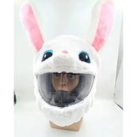 IMotorcycle-cubierta de casco de Motobike, gorros peludos, conejo, zorro, oso, cerdo - details 22