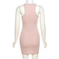 Camisola de cintura alta con cuello en U, corte ajustado de color liso para mujer, moda urbana - details 6