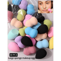 Juego de 30 esponjas de maquillaje KOSSHOW duras y duraderas, adecuadas para todo tipo de piel, tamaño 6 cm - details 5