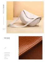 Bolso de hombro de piel auténtica para mujer, bandolera de piel de vaca con media luna, marca de lujo a la moda, 100% - details 11