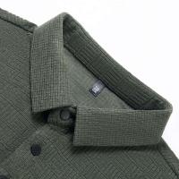 Polo informal de manga larga para hombre, color sólido, transpirable, cómodo, versátil, moderno, novedoso - details 15