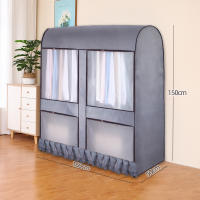 Clear Garment Rack Cover Dustproof Clothes Rack Cover  Hanging Garment Bags For Closet Storage Clear Garment Rack Cover With 2 Durable Zipper Clothing Waterproof Protector - details 1