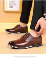 Zapatos de Cuero para Hombres Zapatos Casuales con Suela Gruesa Resistentes al Desgaste - details 11
