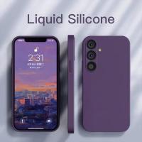 Para funda de silicona líquida fundas de teléfono para Samsung Galaxy A55 A54 A 55 5G S24 Ultra Plus funda trasera suave - details 0
