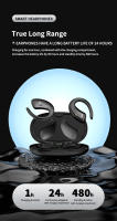 Auriculares inalámbricos con micrófono HD, audífonos deportivos impermeables de graves Surround HiFi, de alta gama, con Bluetooth - details 17