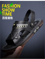 Sandalias de Hombre de Cuero Genuino Comodidad y Frescura en Verano Antideslizantes para Uso Exterior - details 10