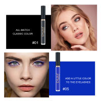 Kit de 6 Máscaras de Pestañas de Colores, Rímel de Fibra de Seda 3D - Impermeable Larga Duración y Volumen Longitud Rizado, Impermeable y Anti manchas 24h, Cosmético Maquillaje Mujeres - DNM - details 4