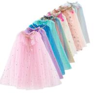 Capa de princesa para niñas, disfraz de lentejuelas, disfraz para niños, ropa de fiesta de carnaval, capa de tul - details 2