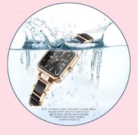 Reloj de Cuarzo de Lujo para Mujer Reloj de Negocios Elegante de Acero Inoxidable - details 3