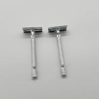 Afeitadora clásica de doble filo para hombre, afeitadora de depilación suave con cepillo pequeño, afeitadora de seguridad ajustable para cara - details 3