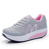 Zapatillas de correr para mujer 2025 Zapatos deportivos informales de moda con suela de plataforma y cordones - details 2