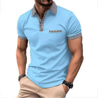 POLO informal de verano para hombre, camiseta de manga corta, top - details 4