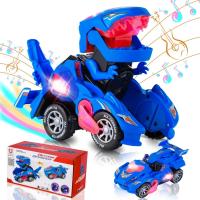 Transformador de Coche con Luces y Música, Dinosaurio, Juguetes Infantiles, Regalos - details 6