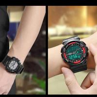 Reloj Deportivo de Lujo para Hombres Automático, Resistente al Agua, Luminoso, Reloj Digital de Pulsera de Cuero - details 1