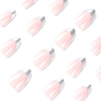 Pegatinas de uñas de plata francesa, fáciles de aplicar y quitar, regalo ideal para novia, esposa, amigos - details 0