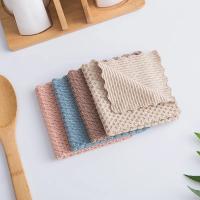 1 Uds. Suministros de cocina, toalla de limpieza, trapo de limpieza multifunción súper absorbente, paño de poliéster/Nylon, cocina antigrasa - details 0