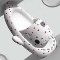 Zapatillas de sandía para hombre y mujer, chanclas planas informales con dibujos animados de tiburón Eva, Chanclas de playa, novedad de verano - details 21