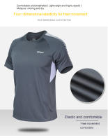 Traje deportivo informal de verano para hombre, pantalones y mangas cortas transpirables de secado rápido, holgados para correr - details 2