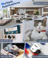 Localizador de Llaves Awapow Anti Lost Portátil Inalámbrico Inteligente para Mascotas Monedero de Seguimiento de Dispositivo 4 Receptores - details 1