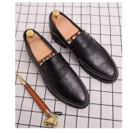 Mocasines tejidos con tacón plano de color liso, zapatos de cuero de cuello alto transpirables de alta calidad para hombres y mujeres - details 7