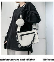 Nuevos bolsos para hombres y mujeres, bolsos de cadena personalizados de moda, bolsos de mensajero de hombro neutros y versátiles de moda, bolsos cuadrados pequeños. - details 31