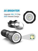 Linterna LED De Alta Potencia Para Camping Torcha Con 5 Modos De Iluminación Aleación De Aluminio Zoomable Impermeable Uso Con 3 Pilas AAA - details 2