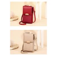 Bolsos de mensajero de cuero Pu de lujo para mujer, bolsos de hombro de salida, billetera para teléfono, bolsos cruzados pequeños sólidos con correa larga, nuevo - details 12