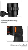 Prismáticos impermeables para actividades al aire libre, Prisma HD BAK4 para una visión clara de animales, canoa y juegos deportivos, 20X - details 14